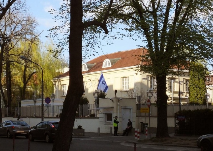 Ambasada Izraela w Warszawie, róg ul. Krzywickiego i Langiewicza Chargé d'affaires​ Izraela w Polsce wezwana do MSZ