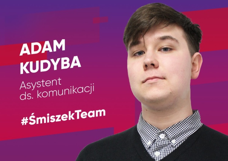 Adam Kudyba, asystent posła Śmiszka Współpracownik posła Lewicy: