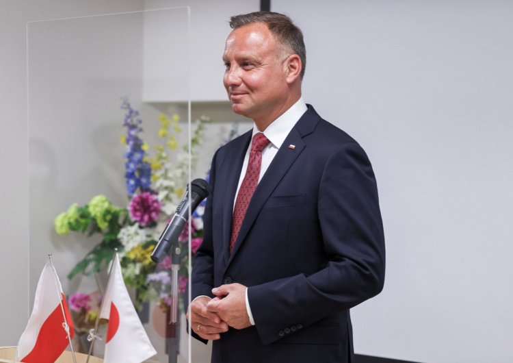 JAPONIA TOKIO WIZYTA PREZYDENTA RP ANDRZEJA DUDY Prezydent Duda odznaczył prezesa Toyoty