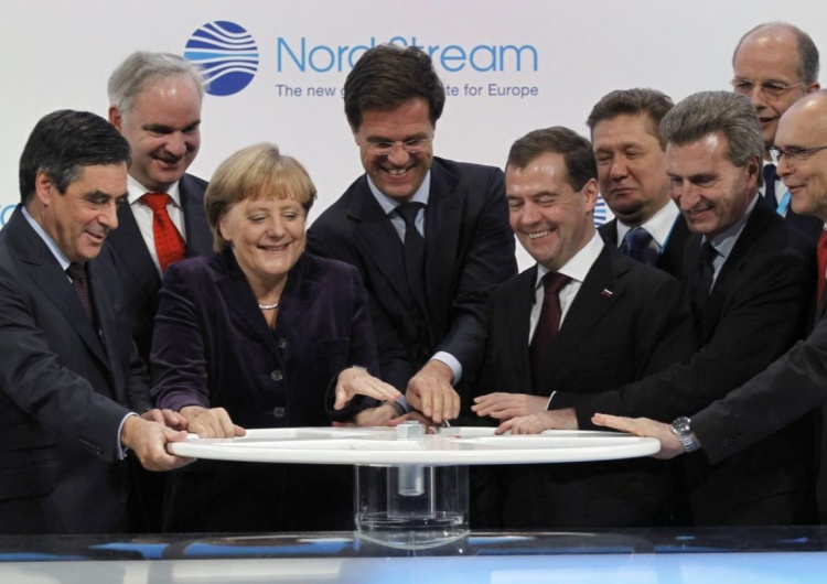 Ceremonia oddania do użytku gazociągu Nord Stream Lista wstydu. Oto niegdyś czołowi politycy krajów UE, którzy dziś zasiadają w rosyjskich spółkach