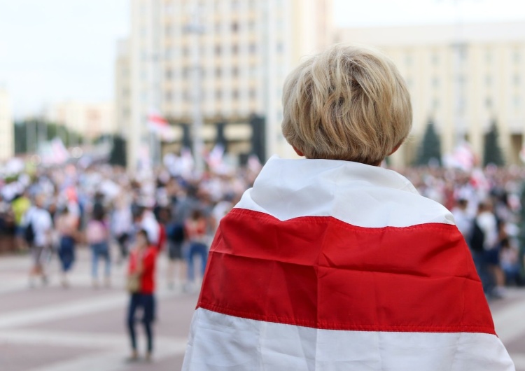 Protest przeciwko białoruskiemu reżimowi, zdjęcie ilustracyjne  