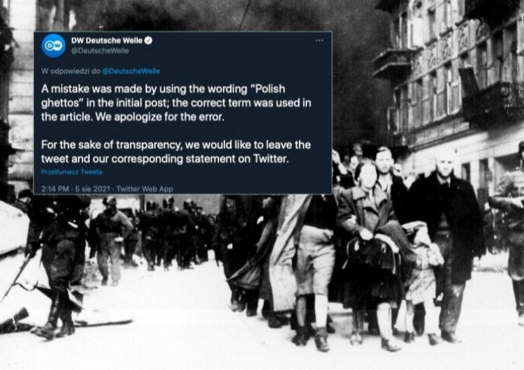 Serwis Deutsche Welle przeprosił na Twitterze za użycie zwrotu 