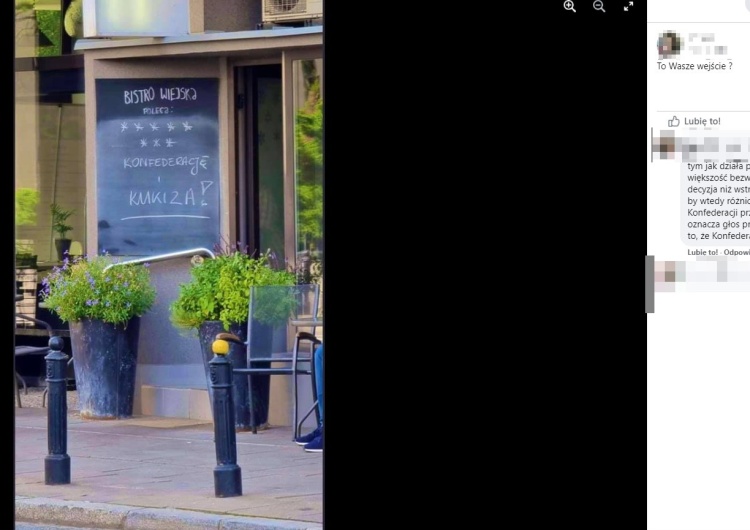 Jak donoszą internauci, na tablicy przed restauracją Bistro Wiejska pojawiły się gwiazdki symbolizujące wulgarne hasło. Bistro przy Sejmie reklamuje się wulgarnym hasłem. Posłanka Lewicy zachwycona
