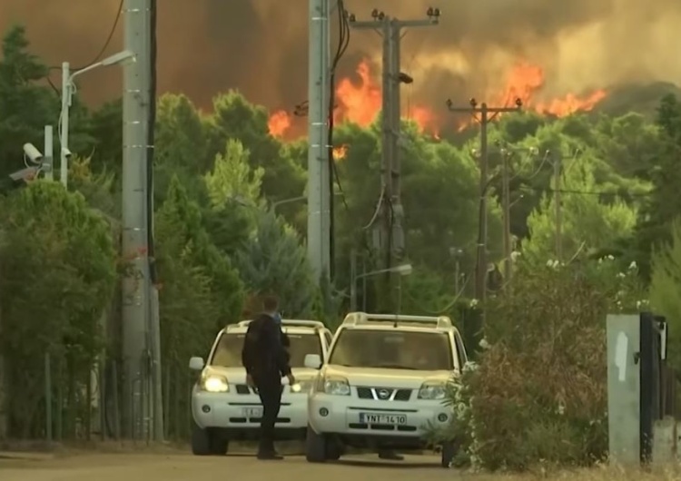  Polscy strażacy w Grecji: Najgorsze mamy za sobą, ale pożar jest nieprzewidywalny