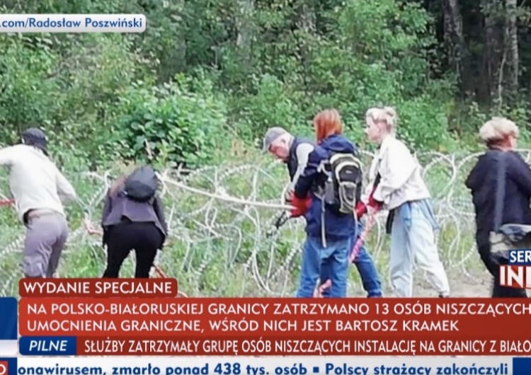 „Zamach na jednostkę sił zbrojnych RP”. Jest kolejne zawiadomienie do prokuratury ws. osób, które zniszczyły umocnienia graniczne