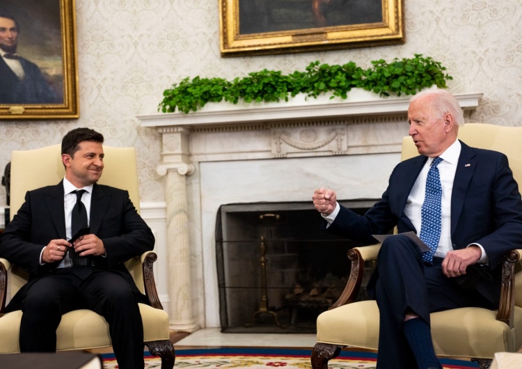 USA WHITE HOUSE BIDEN ZELENSKYY Spotkanie prezydentów Ukrainy i USA. Biden: USA będą silnie wspierać suwerenność Ukrainy w obliczu rosyjskiej agresji