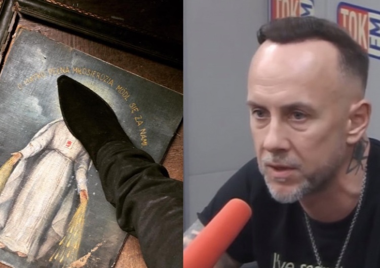  Nergal opublikował zdjęcie z butem na obrazie Matki Boskiej. Szokująca decyzja sądu