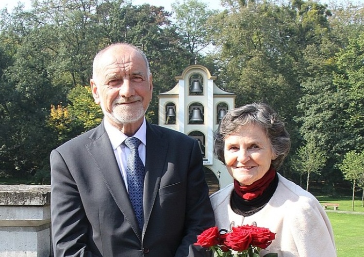 Jan T. Duda z żoną Janiną Ojciec Prezydenta, małopolski radny: 