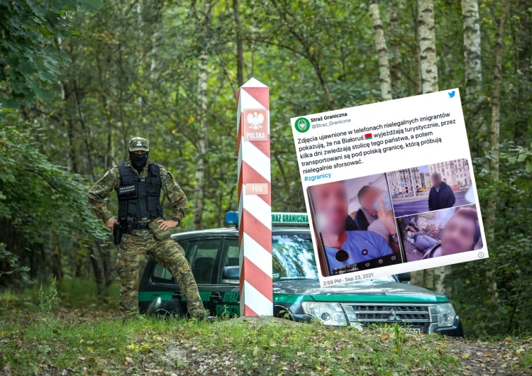 Straż Graniczna ujawniła zdjęcia w telefonach migrantów. „Wyjeżdżają turystycznie”