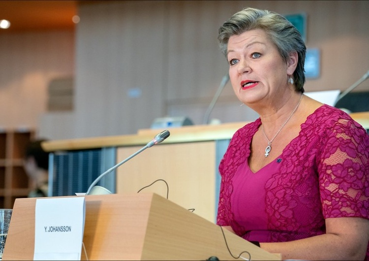  Komisarz KE Ylva Johansson: Nie możemy okazać słabości wobec Alaksandra Łukaszenki