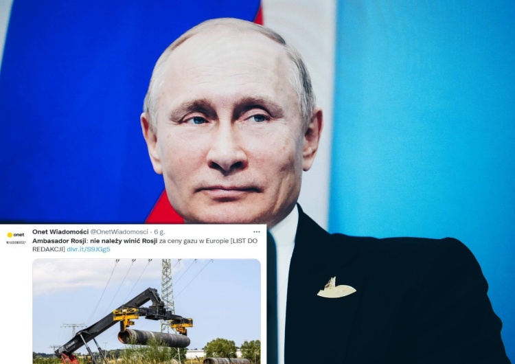 Rosyjska propaganda w Onecie: Portal publikuje list od ambasadora Rosji. Oburzenie w sieci
