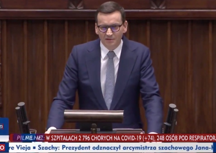  Premier nie przebierał w słowach! „To są wielkie kłamstwa Tuska! To wasza chora wyobraźnia to wymyśliła” [WIDEO]