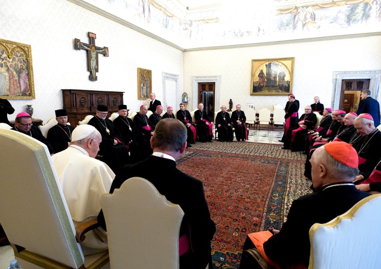 Trzecia tura polskich biskupów - spotkanie z Franciszkiem [video] Biskupi po spotkaniu z Papieżem. Abp Popowicz: 