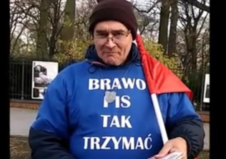  Protestujący pod KPRM przeciwko KOD Z.Poziomka dla Tysol.pl:Psuję wizerunek KOD? Po to tu jestem! [video]