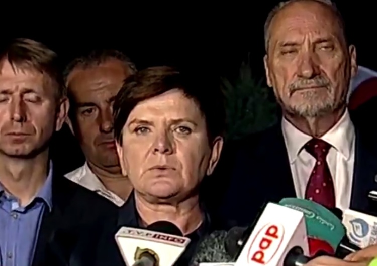  [video] Premier Szydło: Usuwane są skutki nawałnic. Służby pracują. Dołączyło wojsko