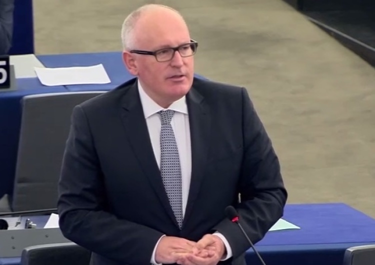  Timmermans w PE: Gdyby Niemcy były silnie, Polska leżałaby 300 km na wschód