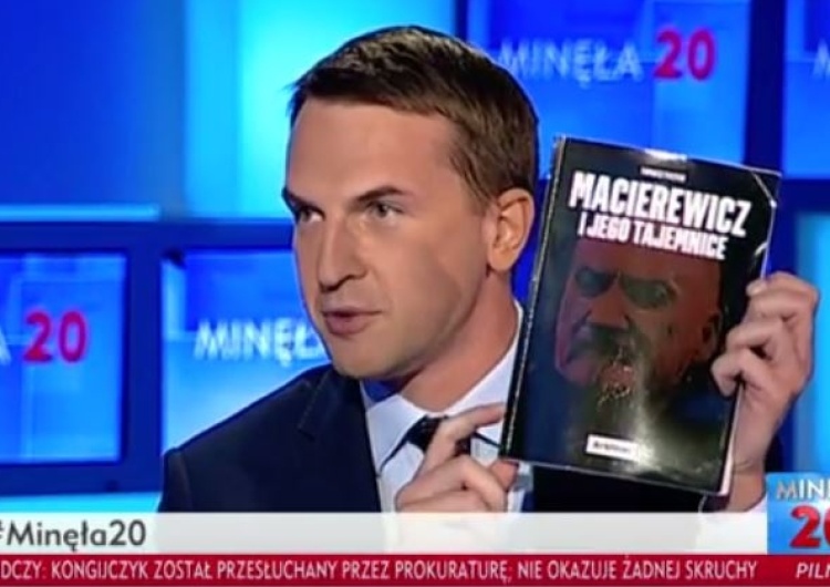  [video] Nieeleganckie zachowanie posła Nowoczesnej w "Minęła 20". Reklamował książkę o Macierewiczu