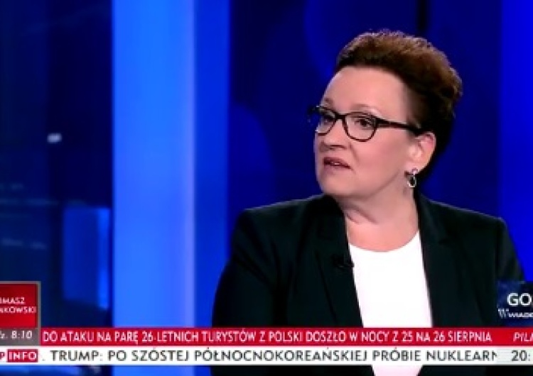 zrzut ekranu [video] Minister Zalewska: Dobra szkoła to taka, która dostrzega ucznia i myśli o jego przyszłości