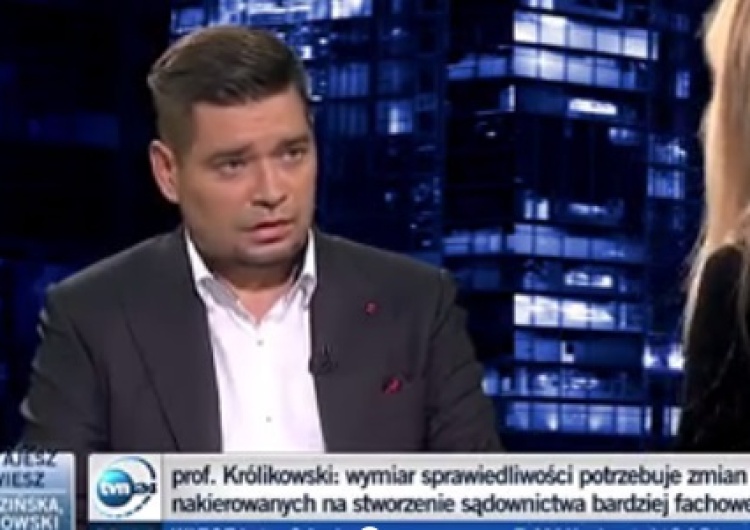 zrzut ekranu Prof. Królikowski: "W mojej ocenie decyzja prezydenta o wetach była genialna, mądra i propaństwowa"