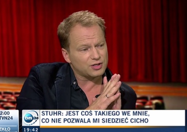 zrzut ekranu Maciej Stuhr: Za poprzednich rządów nie musiałem protestować, bo byli inni, którzy mogli to zrobić