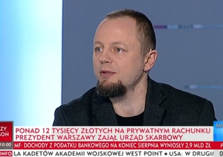 Cezary Krysztopa w TVP Info: Ruchy H. Gronkiewicz-Waltz przywodzą mi na myśl zwierzę zamknięte w klatce
