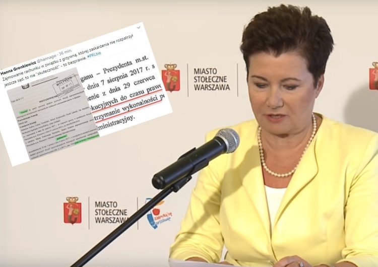  Hanna Gronkiewicz-Waltz: "Zajęcie mojego rachunku to bezprawie". Internauci odpowiadają