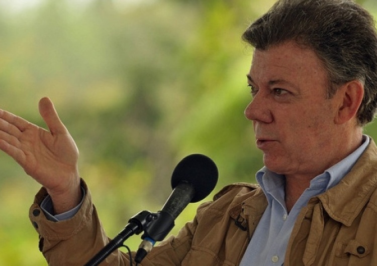 Juan Manuel Santos, prezydent Kolumbii Pokojowa Nagroda Nobla dla prezydenta Kolumbii