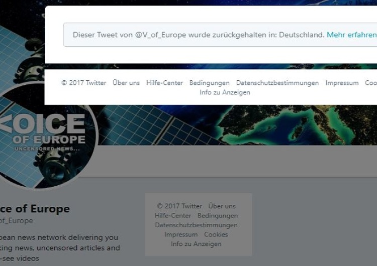 Marian Panic: Cenzura po niemiecku. Informacja o Polsce i uchodźcach zablokowana na Twitterze za Odrą