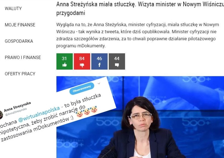  Kompromitacja redaktorów Wirtualnej Polski. Anna Streżyńska dementuje newsa portalu