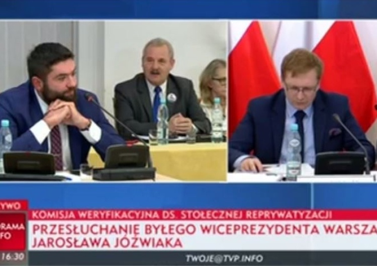  Były wiceprezydent Warszawy składa zeznania przed Komisją Weryfikacyjną