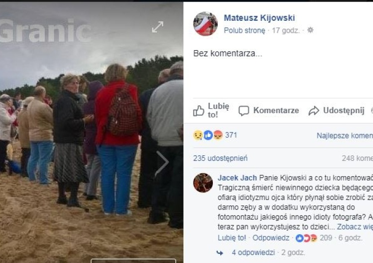  Fatalny wpis Kijowskiego o "Różańcu do granic". Internauci nie pozostawili na nim suchej nitki