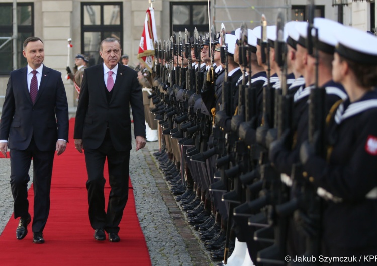  [video] Wizyta Prezydenta Turcji. Prezydent Duda: Polska popiera starania Turcji o wstąpienie do UE