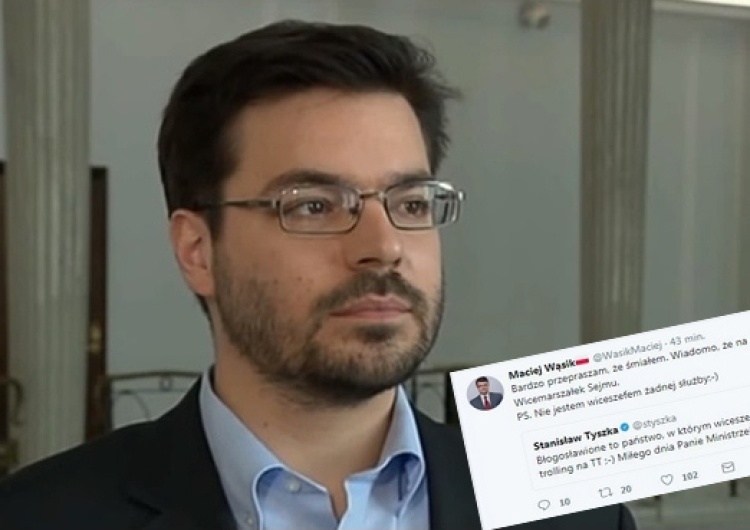 Utarczka Macieja Wąsika i Stanisława Tyszki na Twitterze. "Radek Sikorski ma godnego następcę"