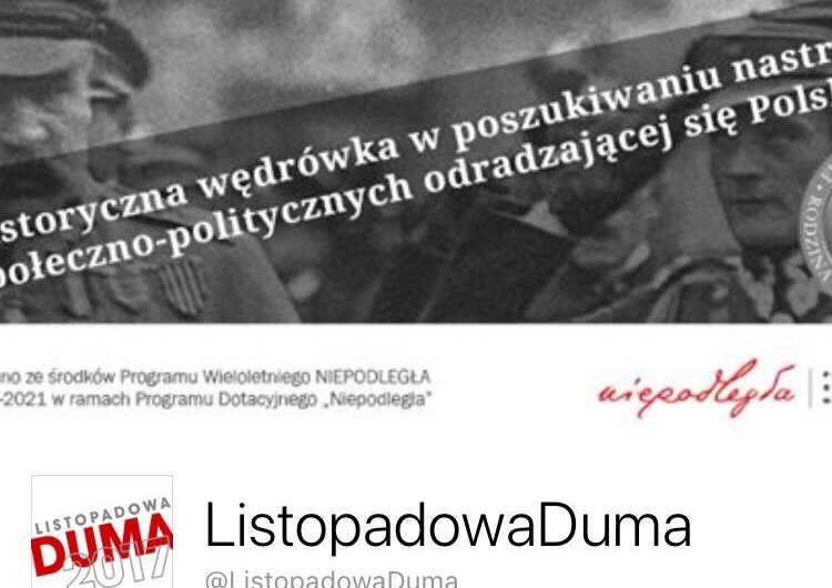 "Listopadowa Duma" - seria wydarzeń związanych z 99. rocznicą odzyskania niepodległości