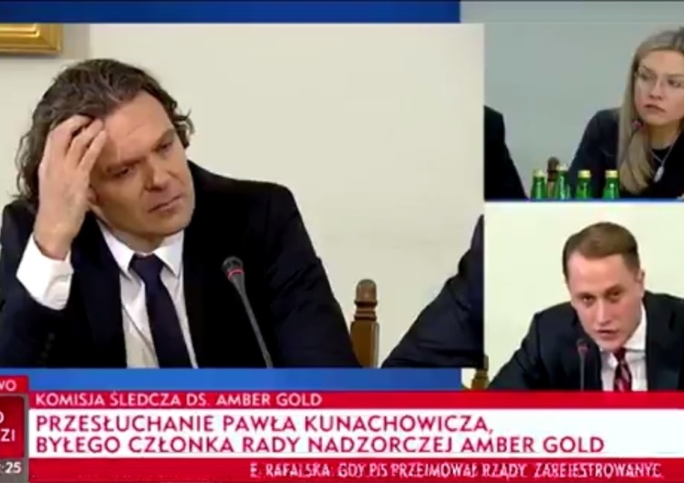  [video] Paweł Kunachowicz przed komisją ds. Amber Gold. M. Wassermann: Brnie pan bardzo niebezpiecznie...