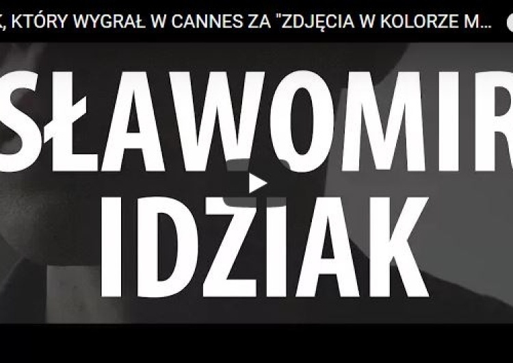  Tomasz Samołyk: [video] Polak, który wygrał w Cannes za "ZDJĘCIA W KOLORZE MOCZU"