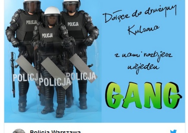 zrzut ekranu Policja szuka pracowników: "Dołącz do drużyny Kulsona. Z nami rozbijesz niejeden gang"