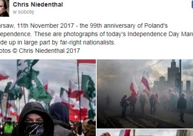 Facebook usunął zdjęcia z Marszu Niepodległości. Znany fotograf: Cenzurują nie tych co trzeba