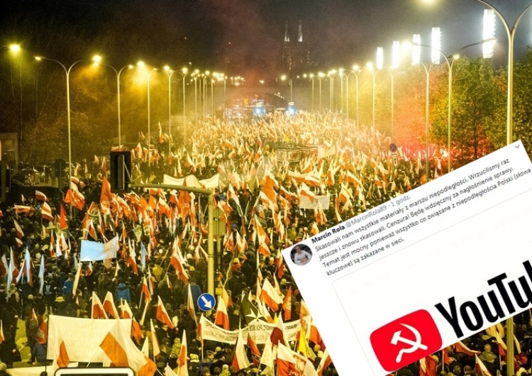  Cenzura na YouTubie? Serwis kasuje materiały z Marszu Niepodległości. Jest komentarz Anny Streżyńskiej
