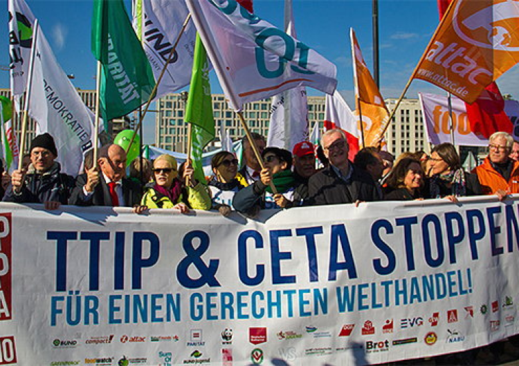  Nawet jeśli umowa TTIP nie zostanie przyjęta przez UE, to dzięki CETA tak naprawdę wejdzie w życie