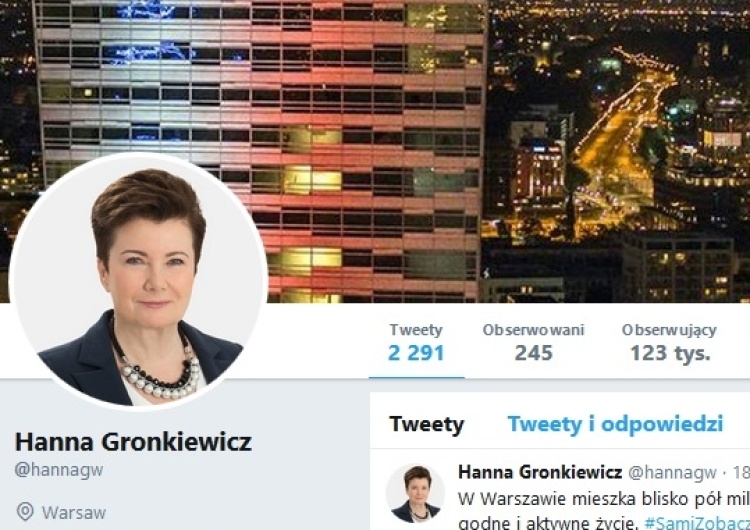 zrzut ekranu Internauci zastanawiają się "gdzie Gronkiewicz podziała Waltz?". A "Waltz" nie ma, ale i nie było