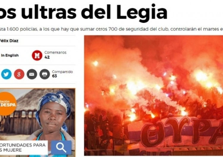 zrzut ekranu Dziś historyczny mecz Legia-Real. Panika w Madrycie przed przyjazdem Legii! Media ostrzegają kibiców