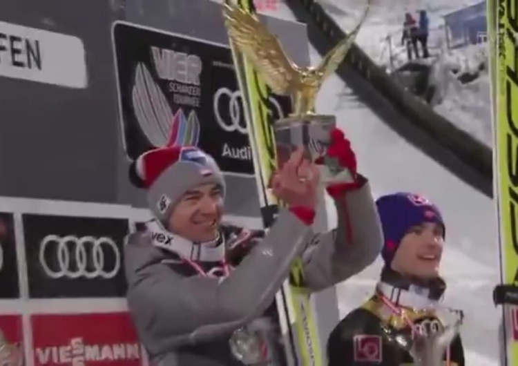  [video] Kamil Stoch triumfuje podczas Turnieju Czterech Skoczni