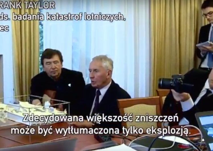  [video] Frank Taylor: Nie mam żadnych wątpliwości, że tam [na pokładzie Tupolewa] była eksplozja