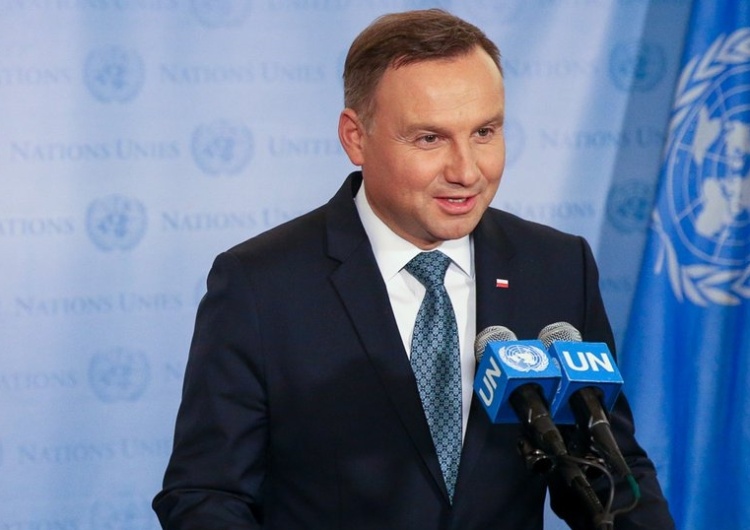 Grzegorz Jakubowski Prezydent Andrzej Duda z wizytą w siedzibie ONZ