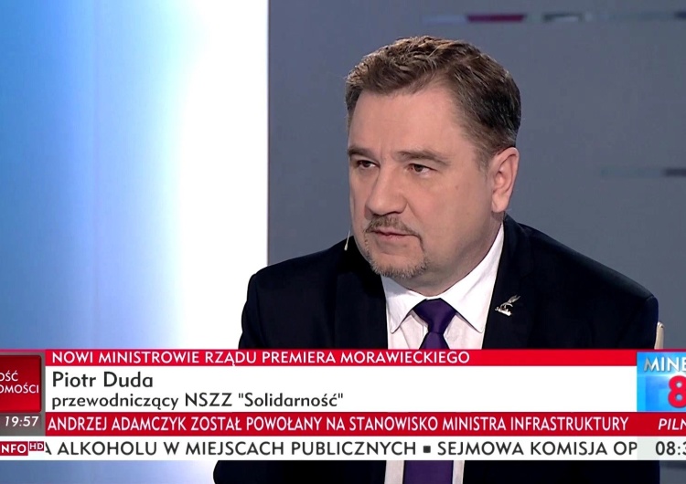  Piotr Duda: Przeanalizujemy Kodeks Pracy, aby więcej pracowników miało wolne niedziele