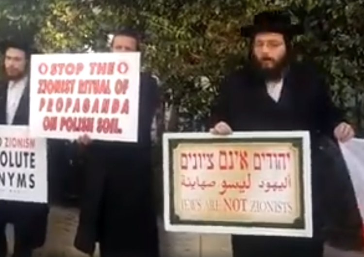  [video] W Izraelu coś się zmienia? Grupa ortodoksyjnych Żydów protestowała w OBRONIE Polski
