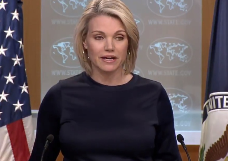  [video] Rzeczniczka Departamentu Stanu ponownie "sankcjach": Doniesienia o całkowicie fałszywe
