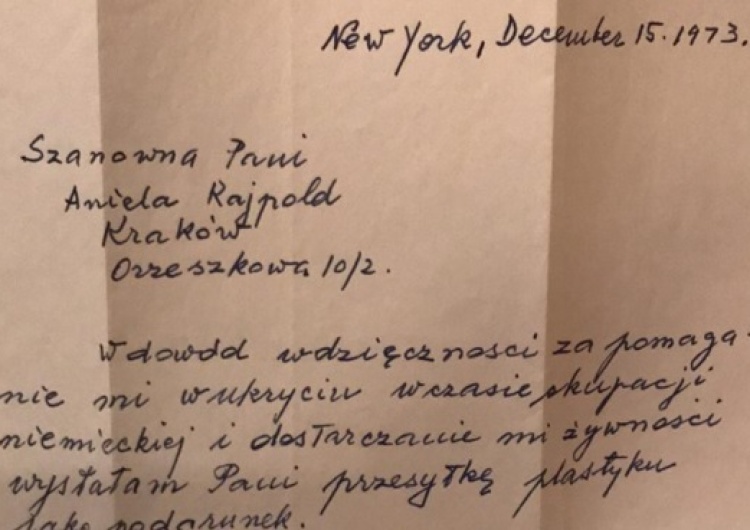  Polacy "współwinni"? M. Lodowski publikuje list Żydówki uratowanej przez jego babkę
