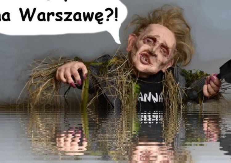  [Kliknij aby zobaczyć całość] Nowe plastusie Barbary Pieli: Marzanna Wielgusowa płynie na Warszawę